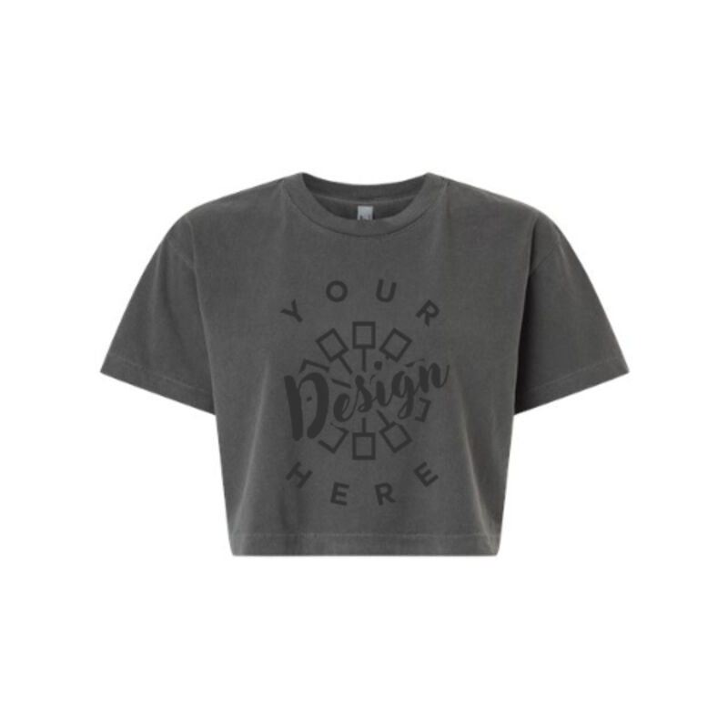 American Apparel Women's Garment-Dyed Heavyweight Cropped Tee Thumbnail