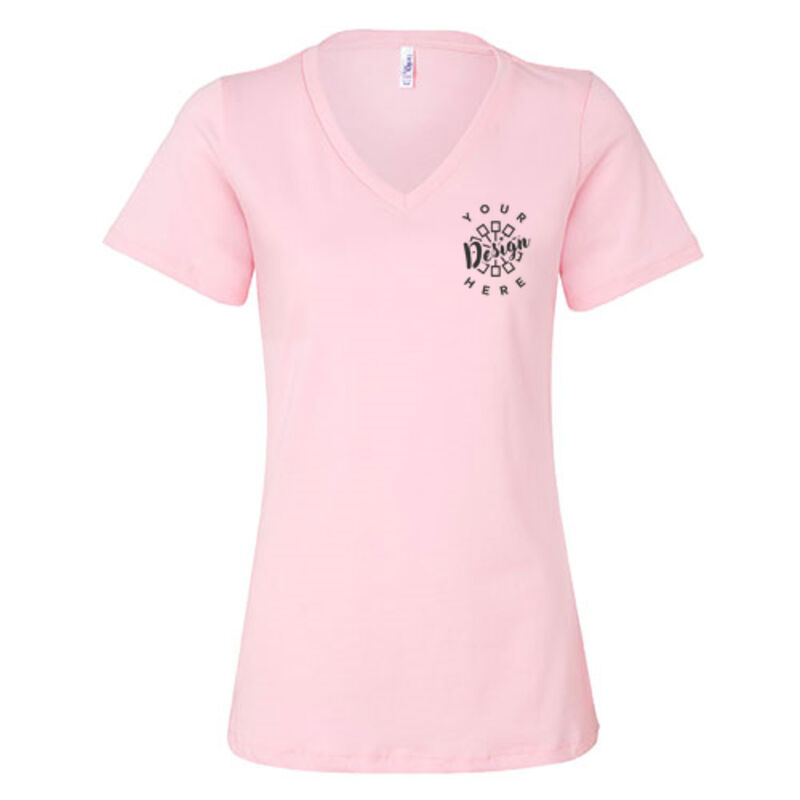 Bella Canvas Women's Relaxed Jersey Short Sleeve V-Neck Tee Thumbnail