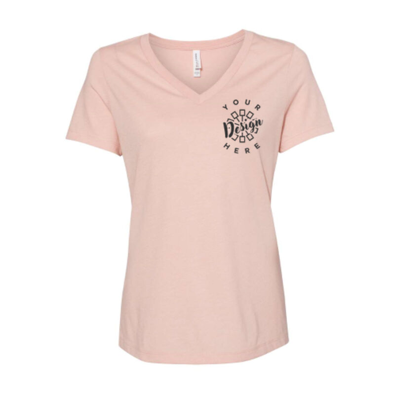 Bella+Canvas Women's Relaxed Heather Cvc V-Neck Tee Thumbnail