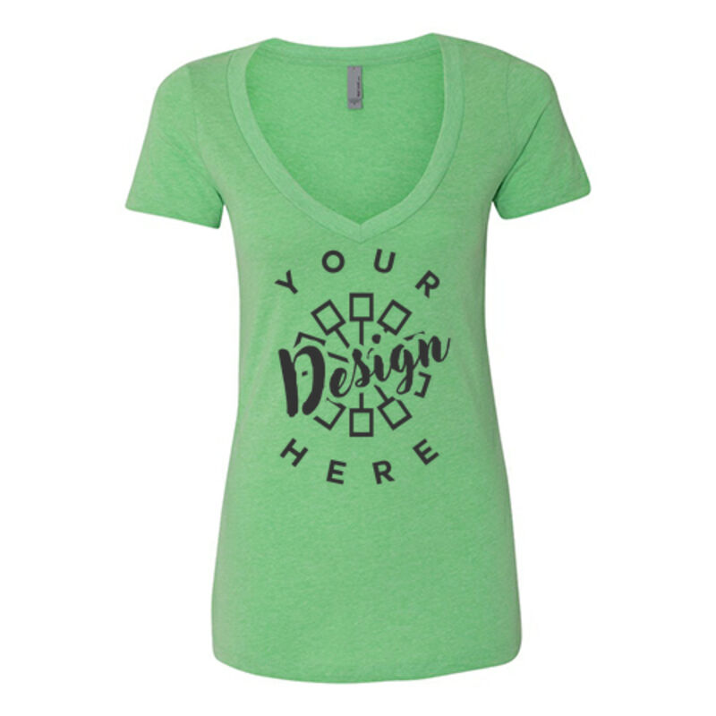 Next Level Apparel Ladies CVC V Neck Tee Thumbnail