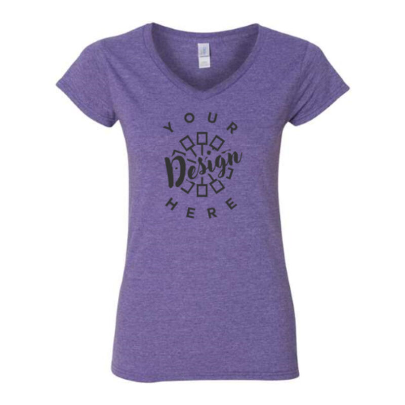 Gildan Softstyle Women's Fit V-Neck T-Shirt Thumbnail