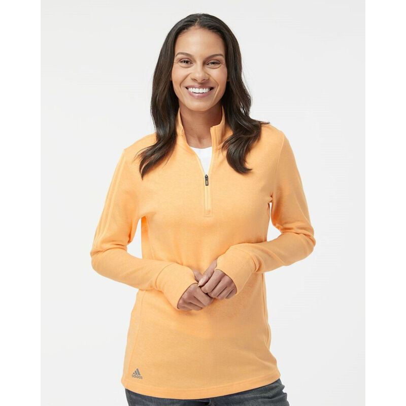 ADIDAS Women's 3-Stripes Quarter-Zip Sweater Thumbnail