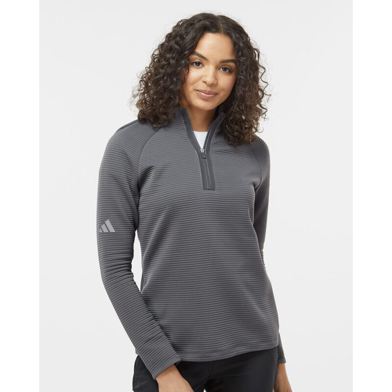  Adidas Woman's Spacer Quarter-Zip Pullover  Thumbnail