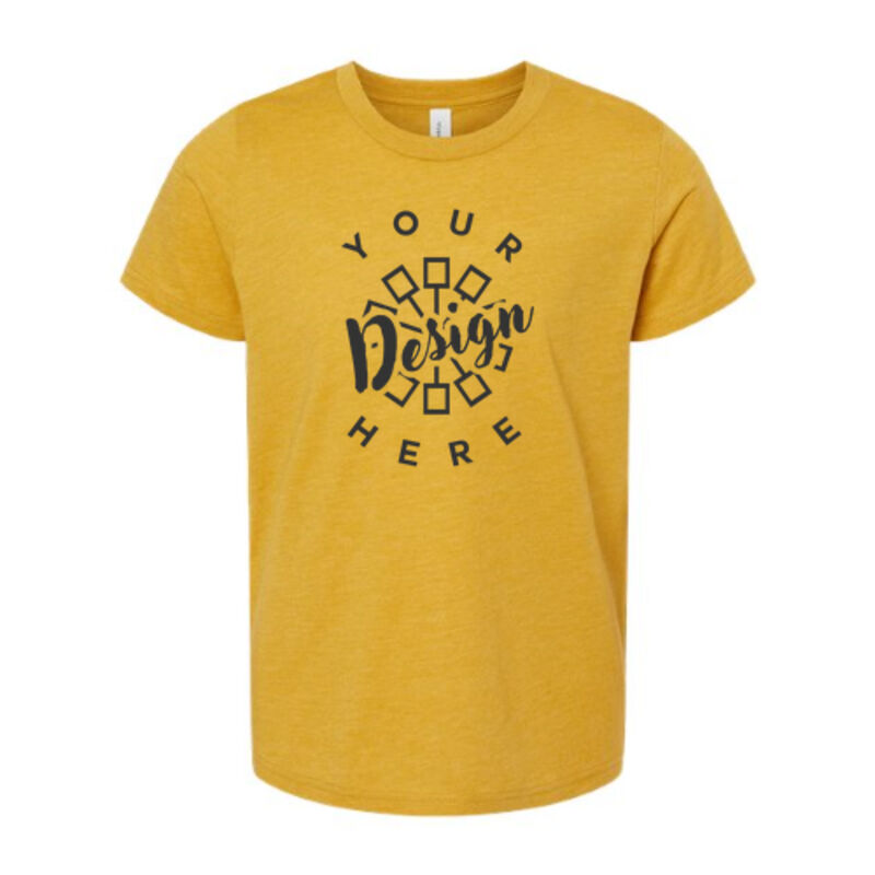  Bella Canvas Youth Heather CVC Short Sleeve Tee  Thumbnail