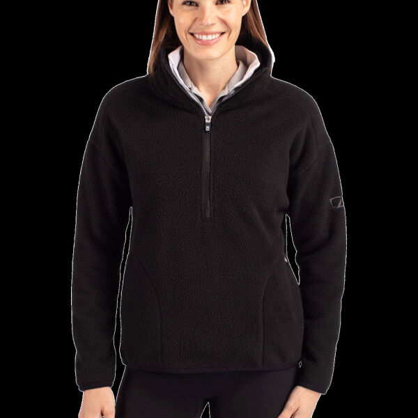 Cutter & Buck Cascade Eco Sherpa Womens Fleece Pullover Jacket Thumbnail