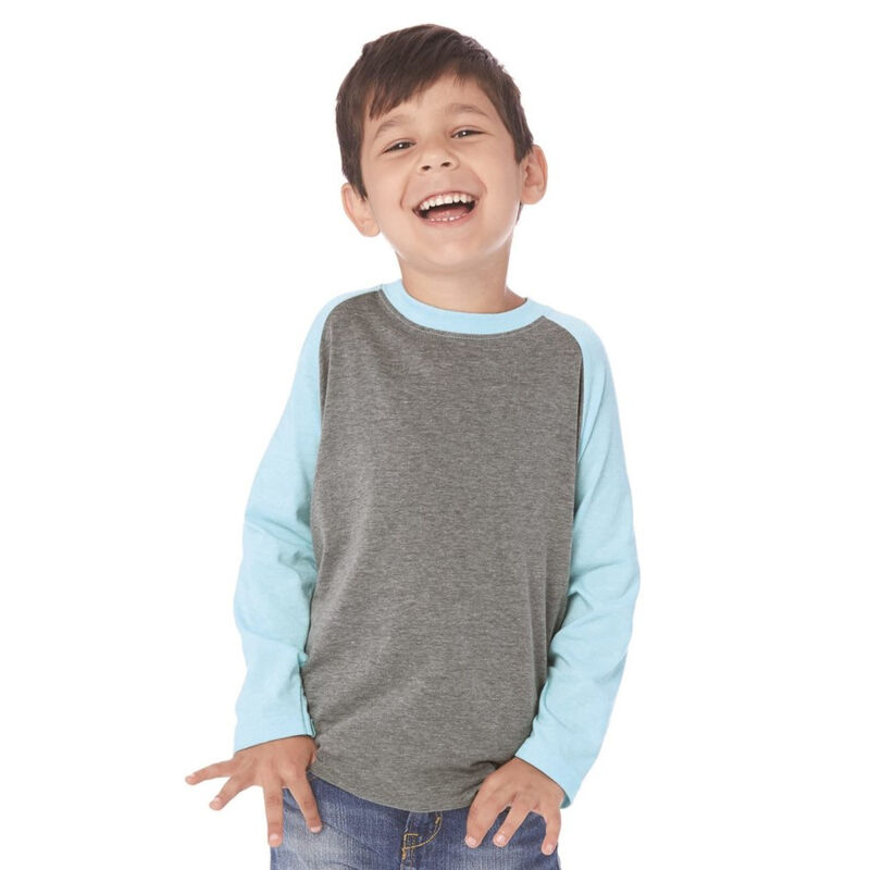 Youth CVC Three-Quarter Sleeve Raglan T-Shirt Thumbnail