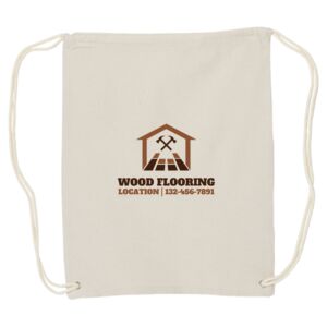 Canvas Drawstring Backpack Thumbnail