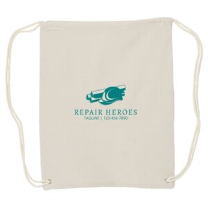 Canvas Drawstring Backpack Thumbnail