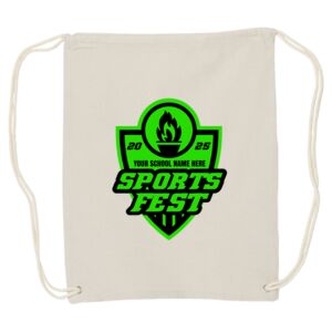 Canvas Drawstring Backpack Thumbnail