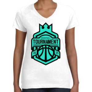 Women's Fine Jersey V-Neck Tee Thumbnail