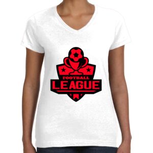 Women's Fine Jersey V-Neck Tee Thumbnail