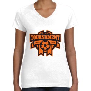 Women's Fine Jersey V-Neck Tee Thumbnail