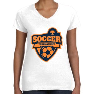 Women's Fine Jersey V-Neck Tee Thumbnail