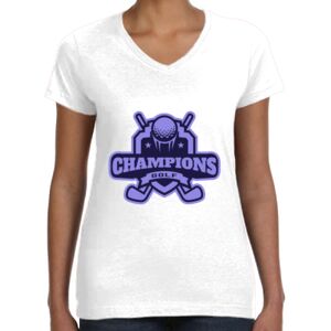 Women's Fine Jersey V-Neck Tee Thumbnail