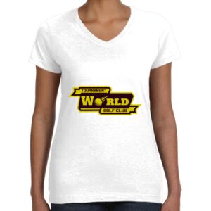 Women's Fine Jersey V-Neck Tee Thumbnail