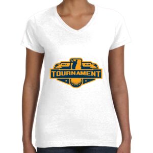 Women's Fine Jersey V-Neck Tee Thumbnail