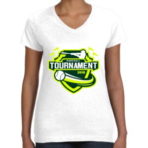 Women's Fine Jersey V-Neck Tee Thumbnail
