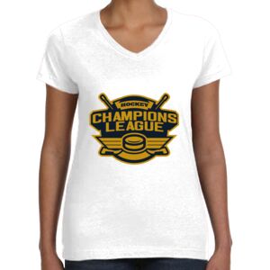Women's Fine Jersey V-Neck Tee Thumbnail