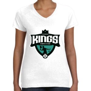 Women's Fine Jersey V-Neck Tee Thumbnail