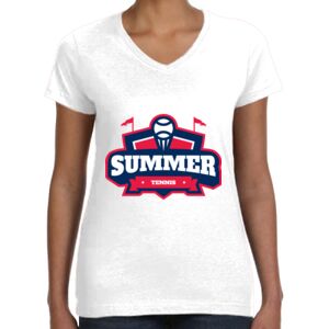 Women's Fine Jersey V-Neck Tee Thumbnail