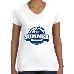Women's Fine Jersey V-Neck Tee Thumbnail