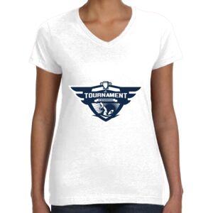 Women's Fine Jersey V-Neck Tee Thumbnail