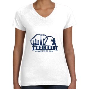 Women's Fine Jersey V-Neck Tee Thumbnail