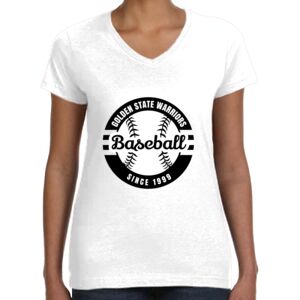 Women's Fine Jersey V-Neck Tee Thumbnail