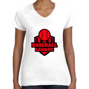 Women's Fine Jersey V-Neck Tee Thumbnail