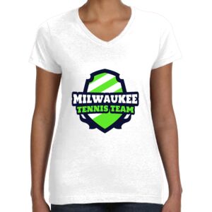 Women's Fine Jersey V-Neck Tee Thumbnail