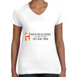 Women's Fine Jersey V-Neck Tee Thumbnail