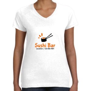 Women's Fine Jersey V-Neck Tee Thumbnail