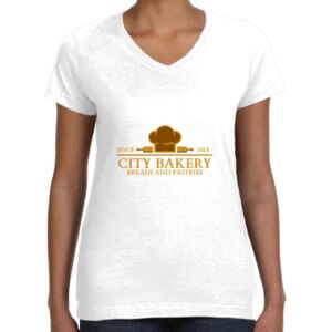 Women's Fine Jersey V-Neck Tee Thumbnail