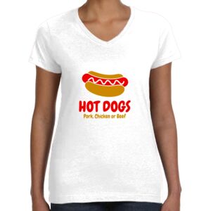 Women's Fine Jersey V-Neck Tee Thumbnail