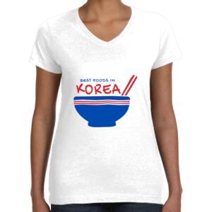 Women's Fine Jersey V-Neck Tee Thumbnail