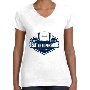 Women's Fine Jersey V-Neck Tee Thumbnail