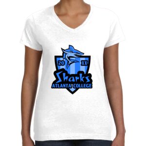 Women's Fine Jersey V-Neck Tee Thumbnail