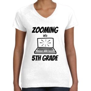 Women's Fine Jersey V-Neck Tee Thumbnail
