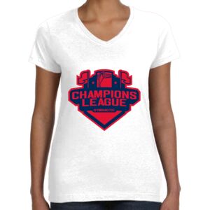 Women's Fine Jersey V-Neck Tee Thumbnail