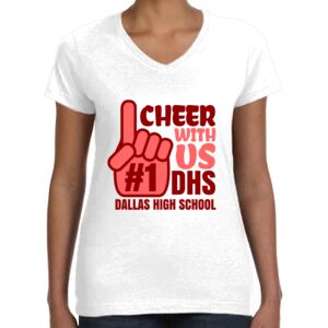 Women's Fine Jersey V-Neck Tee Thumbnail