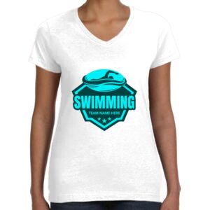 Women's Fine Jersey V-Neck Tee Thumbnail