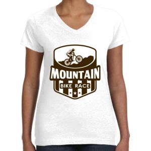 Women's Fine Jersey V-Neck Tee Thumbnail