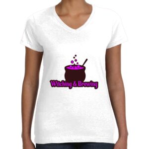 Women's Fine Jersey V-Neck Tee Thumbnail