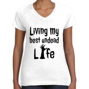 Women's Fine Jersey V-Neck Tee Thumbnail