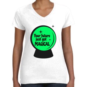 Women's Fine Jersey V-Neck Tee Thumbnail