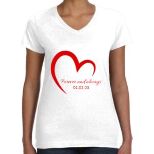 Women's Fine Jersey V-Neck Tee Thumbnail