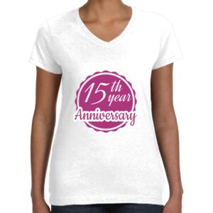 Women's Fine Jersey V-Neck Tee Thumbnail