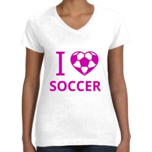 Women's Fine Jersey V-Neck Tee Thumbnail