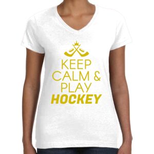 Women's Fine Jersey V-Neck Tee Thumbnail