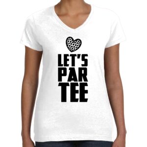Women's Fine Jersey V-Neck Tee Thumbnail